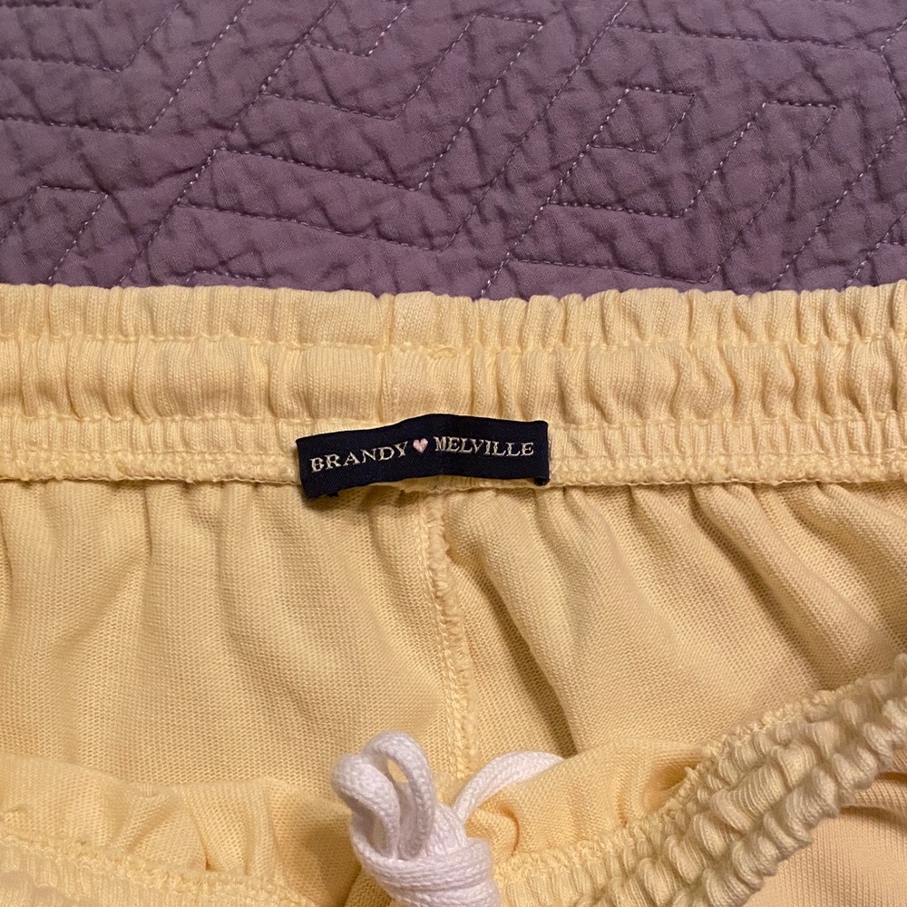 Brandy Melville Light Yellow Joggers